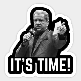 Bruce Buffer It's Time! Sticker